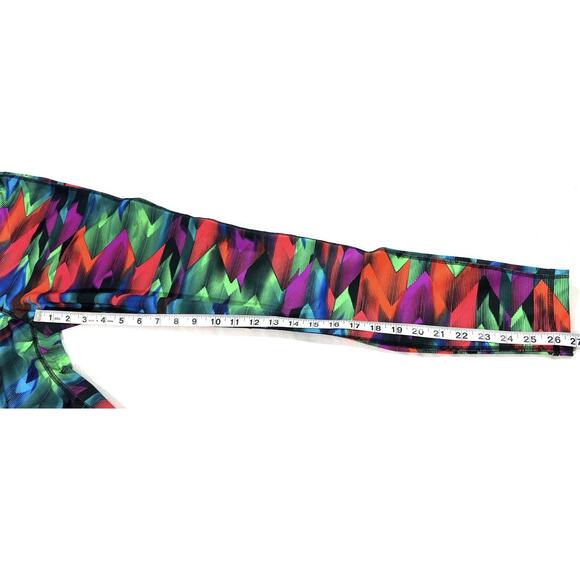 Fila Sport Running Red Green Black Compression Long Legging Sz Small - Picture 5 of 7